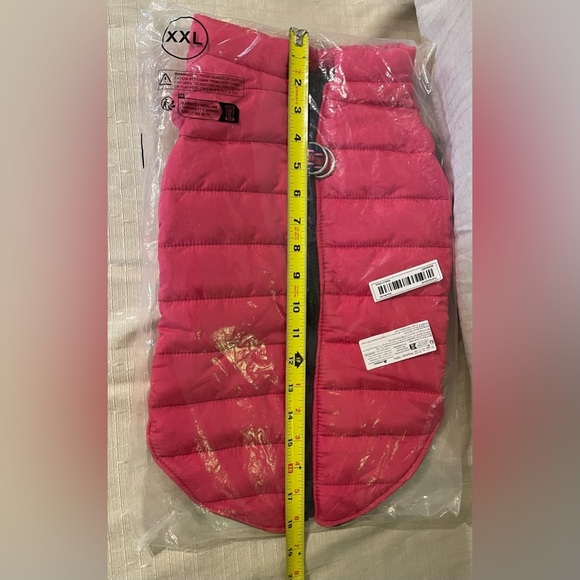 Pink Quilted Puffer Dog Coat - Picture 3 of 4